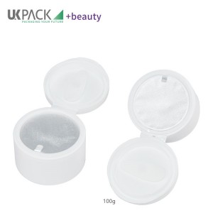 100g PP flip cap frosted cosmetic jar wholesale for facial mask foil seals UKC60