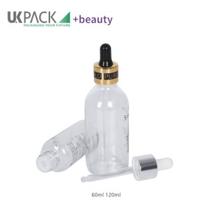 2oz 4oz dropper bottles plastic pipette cosmetic essential oil packaging supplier UKD03