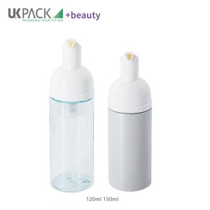 Foam Pump Bottles custom skincare packaging for facial cleanser 120ml 150ml UKF17