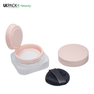 Empty Loose powder container plastic cosmetic jars 8g UKC67 Makeup packaging wholesale