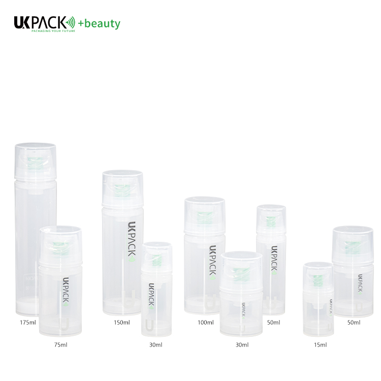100% Recyclable MONO-Material PP Airless Bottle UKA19 for Mens Cosmetic