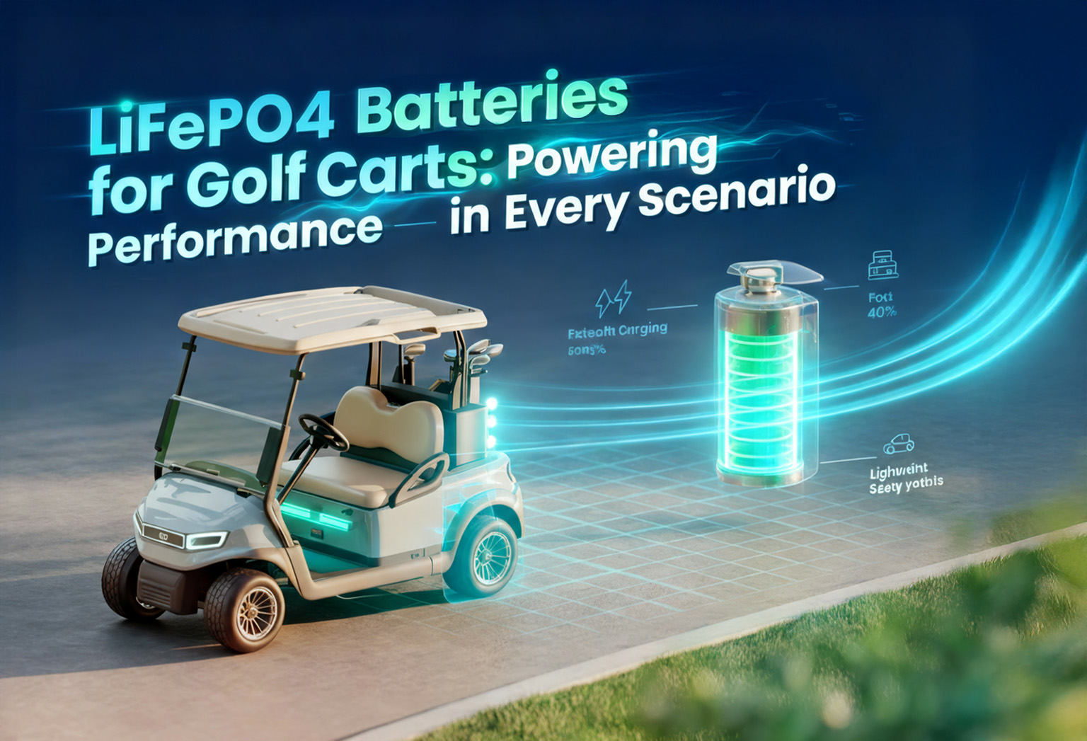 LiFePO4 Batteries for Golf Carts: Redefining Reliability in Every Operation