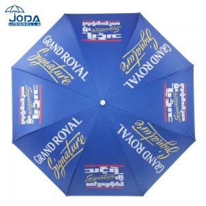 Wholesale Custom Logo Printed Auto Open Double Layer Inverted Car Reverse Umbrella with C-Shaped Handle