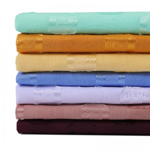 FACTORY SELLING 100% POLYESTER PLAIN SHEER VOILE CLOTH FABRIC POLYESTER VOILE TULLE FABRIC U&ME RSJH008 CLOTH ROBES