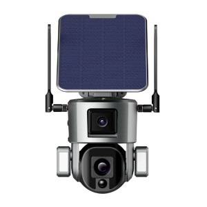 8MP/4K Dual Linkage Motion Detection Solar Security Camera