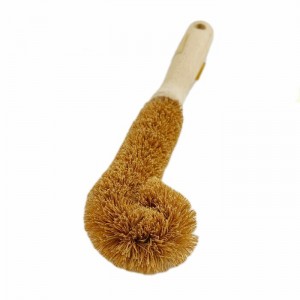 OEM Factory for China Private Label Bamboo Beech Wood Handle Sisal Circular Shape Kitchen Vegetable Fruit Pot Dish Scrub Cleaning Brush