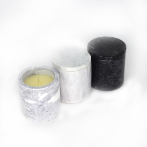 Home Decoration high quality Marble Jar Candle