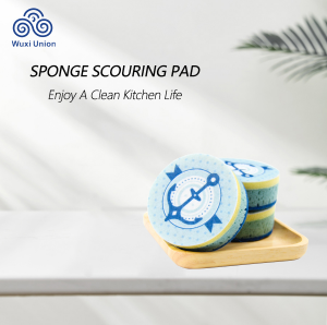 Non-abbrasive Dishwash Scrubbing Sponge for Kitchen Cleaning
