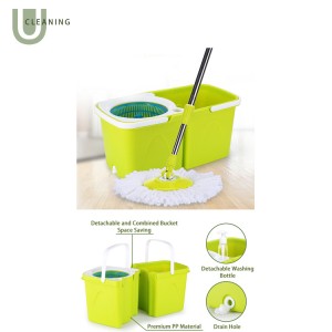 New Design 360 Degree Rotating Lazy Household Detachable Mop and Bucket Set