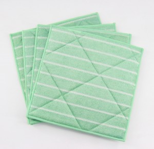 Eco Friendly Durable Bamboo Microfiber  Dish Drying Mat