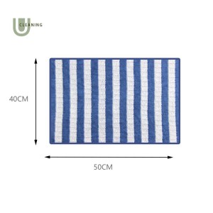 Natural Bamboo Microfiber Magic Cloth Antibacterial Absorbent Cleaning Cloths Grid Weave Design Kitchen Cleaning Rag