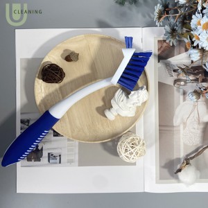 Hot Sale Durable non slip TPR handle double head dish brush Made in China