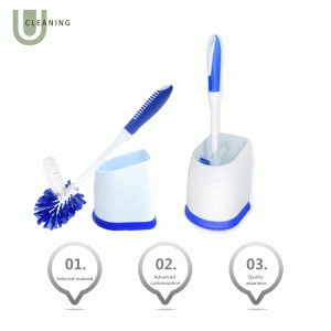 China Toilet brush with under rim lip brush with holder