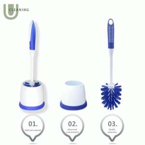 Powerful  PET Bristle Toilet cleaning brush with holder OEM China