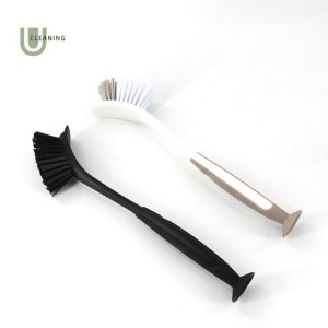 Hot-selling China Home Dish Scrubber Brushes with Soft Long Handle Scrubbing Brushes with Suction Cup Multiple Use Cleaning Scrub Brush
