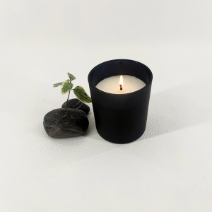 Frosted Glass Jar Scented Candle