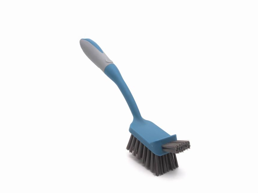 Durable non slip TPR handle double head dish brush
