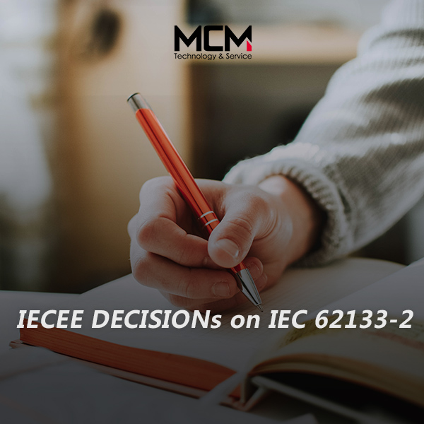 DECISIÓNS IECEE sobre IEC 62133-2