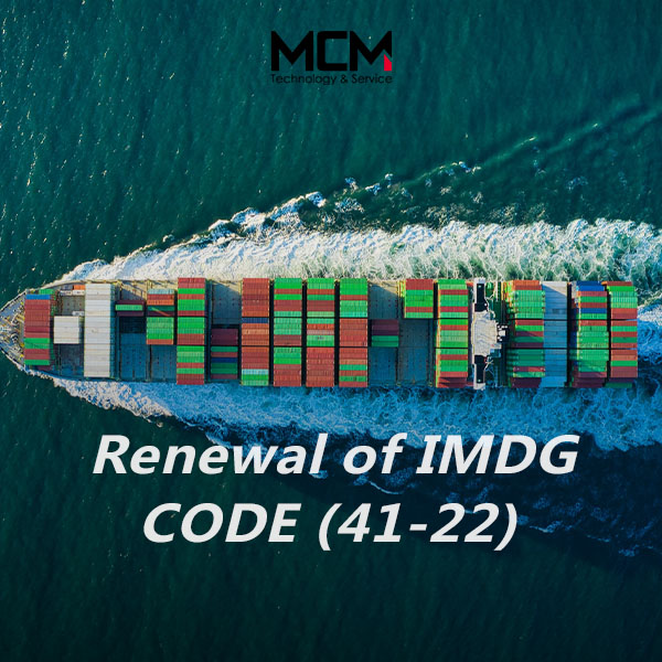 Pag-renew ng IMDG CODE (41-22)