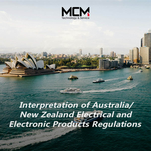 Tolkning av Australia/New Zealand Electrical and Electronic Products Regulations