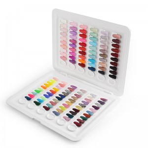 C8 detachable 120 colors nail gel polish display book for nails art manicure salon