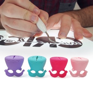 High Quality Fast Nail Polish Dryer - Silicone craft vinyl weeding tool vinyl scrap collector finger ring  – Unique
