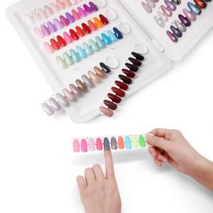 Low price for Gel Nail Display Book - C8 detachable 120 colors nail gel polish display book for nails art manicure salon – Unique