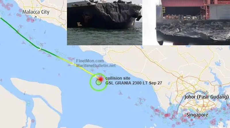 7500TEU container ship hit by 100,000-ton tanker!Vessel schedule delayed, several shipping companies share cabin