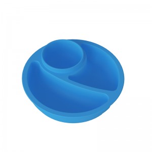 Round Silicone Suction Baby Plate