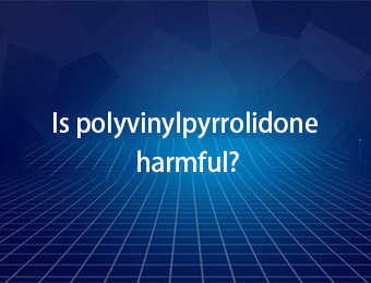 Polyvinylpyrrolidone හානිකරද?