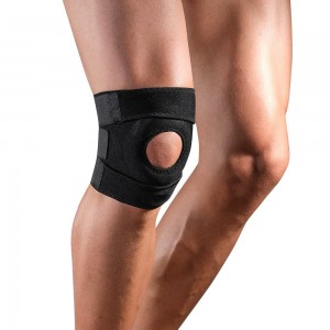 Adjustable knee support wrap for pain relief
