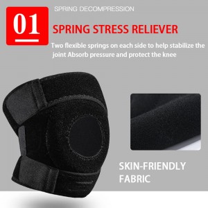 Adjustable knee support wrap for pain relief
