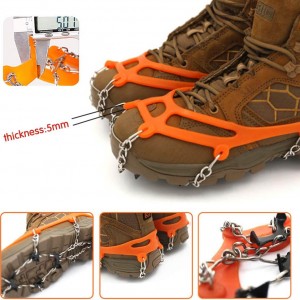 Boots 8-Teeth Anti Crampons Snow Slippers Chain Ice Shoes