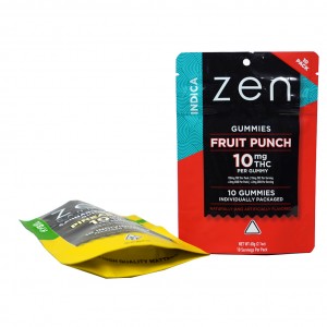 Sacos de embalagem Mylar de mini folha de formato personalizado 4 × 6 com resistência a crianças