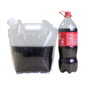 ပြန်သုံးနိုင်သော ပမာဏကြီးမားသော ခေါက်နိုင်သော 1l 2l 5l 10l Drink Liquid Spout Pouch