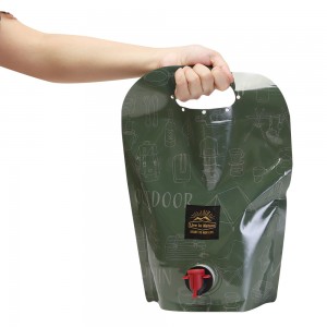 Custom Packing Likwidu Aluminum Foil Stand Up Spout Pouch Juice Bags