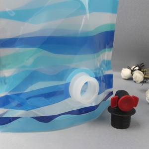 BPA Free PET Plastic Liquid Juice Spout Packaging Bags with Tap