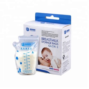 Δοχείο αποθήκευσης μητρικού γάλακτος από πλαστικό καταψύκτη χωρίς BPA