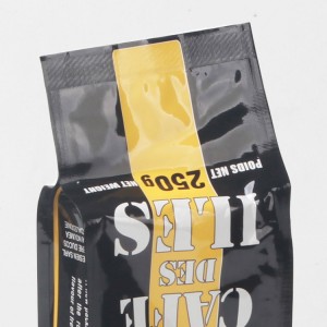 Oanpaste printe Ziplock Coffee Packaging Bags mei Valve