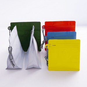 Ready to Ship Colorful Ziplock Coffee Bags with Valve and Rope