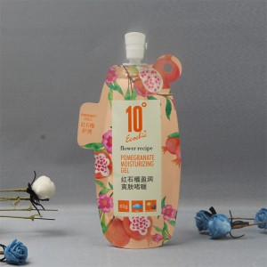 Customized Logo Cosmetic Packaging Moisturizing Cleanser Spout Pouch