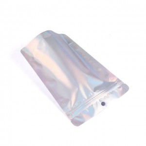 Bossa de paper d'alumini d'embalatge d'aliments de plàstic Mylar frontal transparent