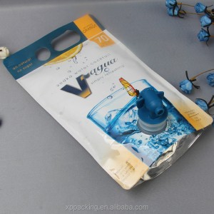 Sacs d'emballage de cocktails d'eau de vodka imprimés personnalisés avec distributeur Vitop