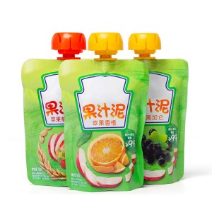Eco Friendly Recyclable Material Drink Fruit Juice Packaging Pouch