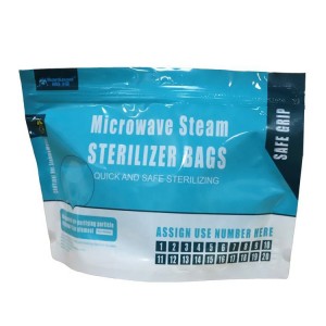 BPA Free Plastic Reusable Microwave Steam Sterilization Bag