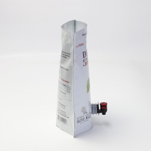 Anpassad logotyp Aluminiumfolie Stand Up Juice-påse med Vitop-ventil