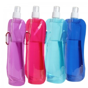Portable Ultralight Foldable Christmas Plastic Bottle Bags Outdoor Sport Supplies Hiking Camping Water Bag