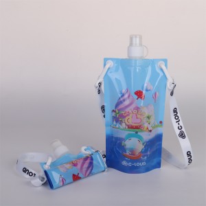 Tsika 400ml-500ml Spout Foldable Water Bags neRope