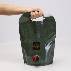 Oanpaste Liquid Packing Aluminiumfolie Stand Up Spout Pouch Juice Bags