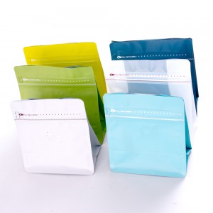 Ready Stock Multi-color Optional Single Air Valve Zip Lock Coffee Bags